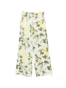 Брюки с цветочным принтом Liu Jo, зеленый