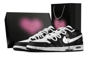 Jordan Кроссовки Air 1 Starry Sky Sparkling Heart Box низкие винтажные баскетбольные unisex черные белые