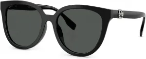 Женские круглые солнцезащитные очки Tory Burch, Black / Dark Grey Polyamide Standard/Dark Grey
