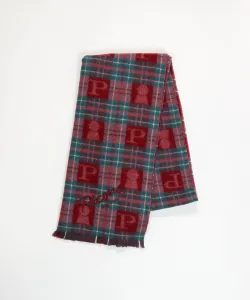 Шарф-накидка из 100% шерсти в клетку тартан Studio Picone, цвет Red(321)