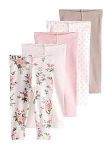Next Скинни-легинсы в светло-коричневом, розовом, белом цветах
