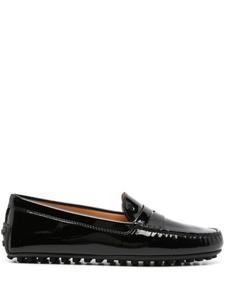 Tod's лакированные туфли с прорезью для пенни, черный
