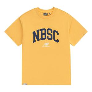 Футболка с принтом логотипа New Balance, желтый