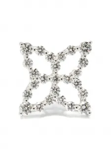 Серьги из белого золота 750 пробы с бриллиантами Roberto Coin, серебряный