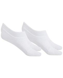 В упаковке 4 пары однотонных невидимых хлопчатобумажных носков Punto Blanco, белый