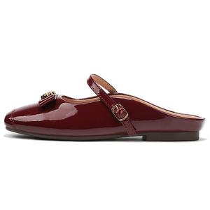 OMS Женские закрытые тапочки красные, цвет Red