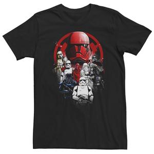 Футболка с плакатом Big & Tall Star Wars Storm Trooper Group Shot Splatter, черный