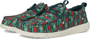 Лоферы Hey Dude Men's Wally Fishmas Sweater, Pine Green/Multi