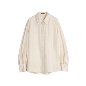 ELLE Рубашка Women's Light Khaki Lapel Moderate
