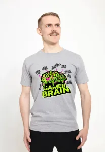 Футболка с принтом мозга геймера мэтта килинга Henry Tiger, Light Heather Grey