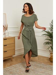 Длинное платье Le Monde du Lin, хаки