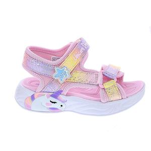 Сандалии для девочек от Skechers Lights Unicorn Dreams Pink