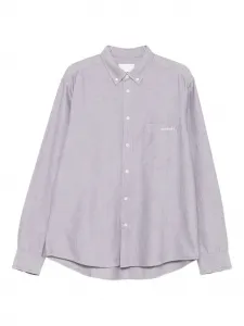 Рубашка с вышитым логотипом Jasolo MARANT, серый