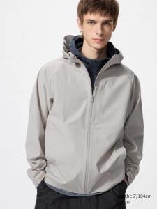 Парка Blocktech Uniqlo, 02 light grey