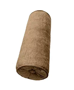 Декоративная подушка-валик для поясницы и шеи Delmonico из шенилла, 7x18 дюймов Edie@Home, gold