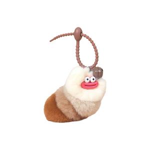 X3COMMUNE Плюшевый кулон с белкой и кроликом из меха, причудливые червячки, высота 11,5 см