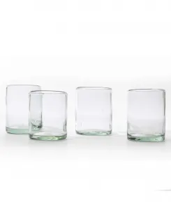 Набор из 4 бокалов ручной работы из выдувного стекла Verve Culture, прозрачный