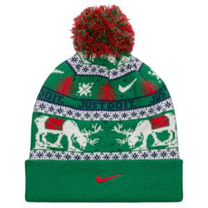 Шапка Peak Big Kids' Standard Cuff Beanie Nike, pine зеленый/canvas/midnight marine синий