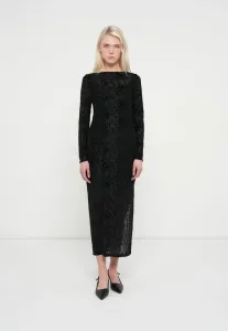 Платье-Макси с цветочным принтом в стиле «выгорание» Gap, Black Floral