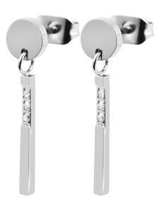 Adeliás Женский кулон - кулон из нержавеющей стали со стразами серебристого цвета