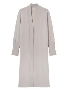 Пальто с ребристыми манжетами Fedeli, серый