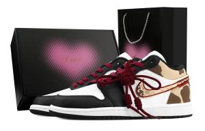 Jordan Air 1 Vintage баскетбольные кроссовки Unisex Low top красные/коричневые