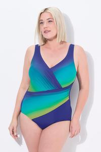 ULLA POPKEN Женский купальник с драпировкой и градиентом, мягкие чашки из переработанного материала