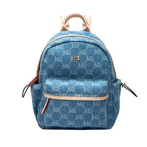 MQ Полиэстеровый рюкзак из искусственной кожи среднего размера женский, Denim