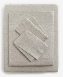 Комплект постельного белья из 3 предметов, трикотажная ткань, хлопковая смесь, размер Twin XL Arch Studio, Silver