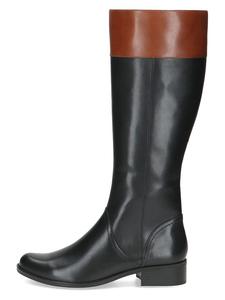 Caprice Кожаные ботинки черного/светло-коричневого цвета