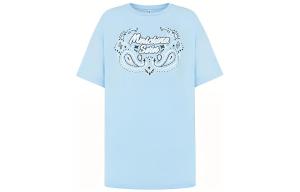 MOSCHINO Футболка женская синяя