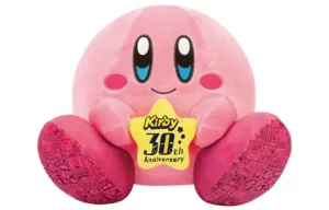 Плюшевая кукла Star Kirby Ichiban Kuji B Reward Dolls высотой 26cm коллекционное издание к 30-летию BANDAI