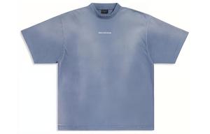 Футболка мужская Balenciaga, синий / белый