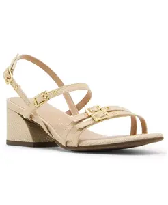 Женские босоножки Mackenzie с ремешками и пряжками на блочном каблуке Anne Klein, коричневый/бежевый