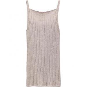 Футболка-майка женская коричневая ZARA