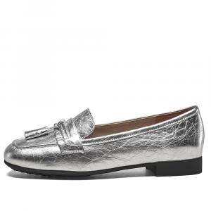 YEARCON Женские лоферы серебристого цвета, цвет Silver