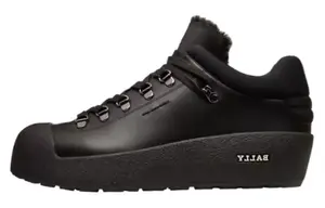 Кроссовки BALLY Curyal Fur-lined Leather Boots, черный