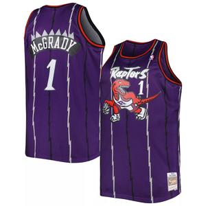 Мужская майка Mitchell & Ness Tracy McGrady Purple Toronto Raptors Big & Tall Hardwood Classics 1998-99 Swingman