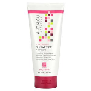 Гель для душа Andalou Naturals успокаивающий 1000 роз, 251мл