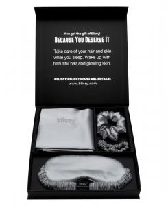 Комплект постельного белья Pure Silk Dream из 4 предметов, размер King BLISSY, Silver-Tone