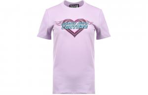 Rhinestone embellished Mini Dress VERSACE JEANS COUTURE, светло-фиолетовый