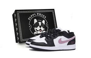 Детские баскетбольные кроссовки Air 1 с противоскользящим покрытием и низким верхом для подростков Jordan, черный