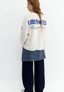 Топ с длинными рукавами Pull&Bear, White