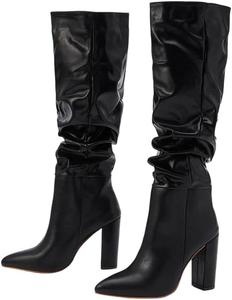 Женские модные ботильоны из мягкой искусственной кожи, уличный стиль, с заостренным носком и тонкими каблуками Generic, New5