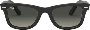 Солнцезащитные очки Ray-Ban RB2140 Original Wayfarer с градиентным переходом цвета, квадратной формы, Grey on Havana/Light Grey Gradient Dark Grey