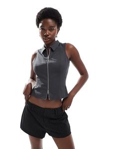 Жилет на молнии Cotton On Izzy угольного цвета Cotton On