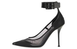 Туфли-лодочки с острым носком и сетчатыми вставками Alexander Mcqueen