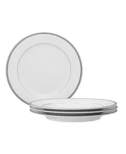 Набор из 4 салатных тарелок Regina Platinum, на 4 персоны Noritake, white