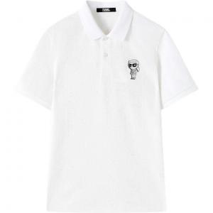 KARL LAGERFELD / Karl Lagerfeld Jeans Футболка-поло Karl Lagerfeld SS25 мужская белая