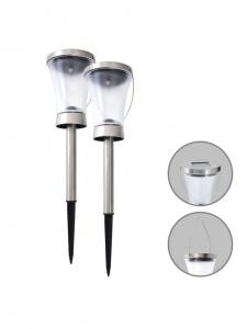 Светодиодный солнечный светильник "VERONICA" в корпусе из полированной стали - (Д)9 см x (Ш)9 см x (В)39,5 см Näve, Stahl-blank - (L)9 cm x (B)9 cm x (H)39.5 cm